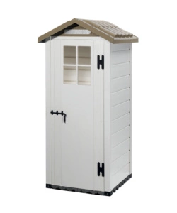 CASETTA DA GIARDINO IN PVC GAROFALO "TUSCANY EVO 80" L.96,5 X P.96,5 X H.203